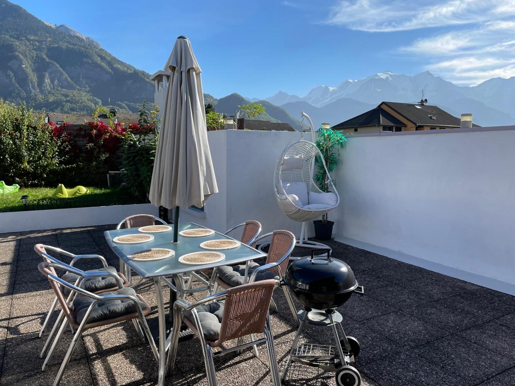 Rooftop 1 - Jacuzzi privé au pied du Monte-blanco Sallanches Esterno foto