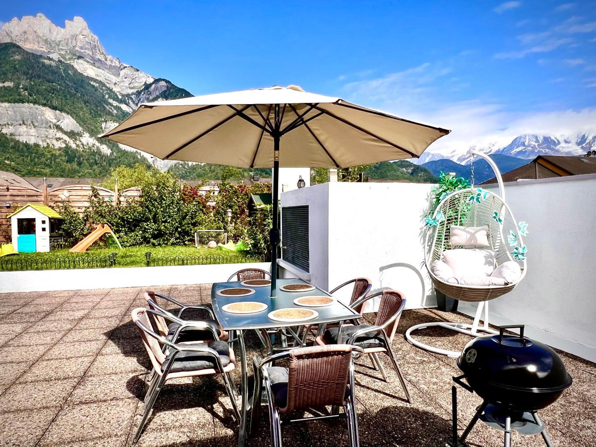 Rooftop 1 - Jacuzzi privé au pied du Monte-blanco Sallanches Esterno foto