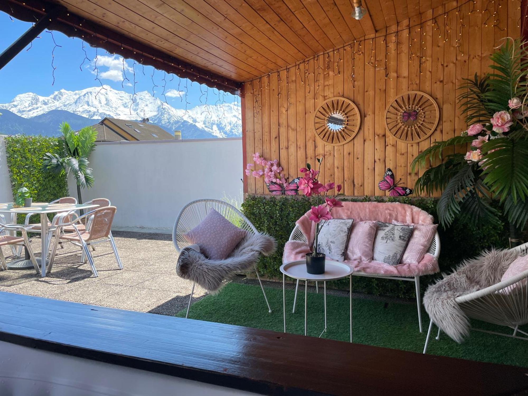 Rooftop 1 - Jacuzzi privé au pied du Monte-blanco Sallanches Esterno foto